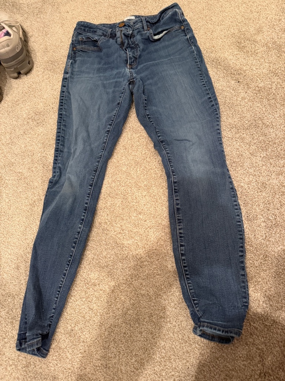 LOFT Women's Dark Wash Skinny Jeans